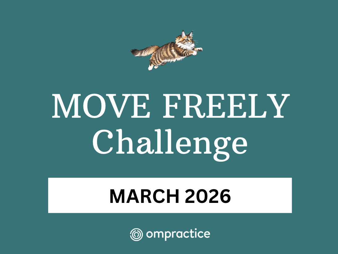 Ompractice March Move Freely Challenge March 2026 Cat Leaping