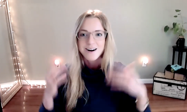 Ompractice teacher Dannika Ross sitting