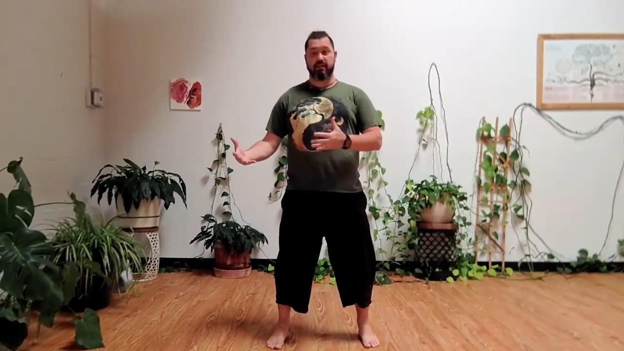 Ompractice teacher Chris Moore standing