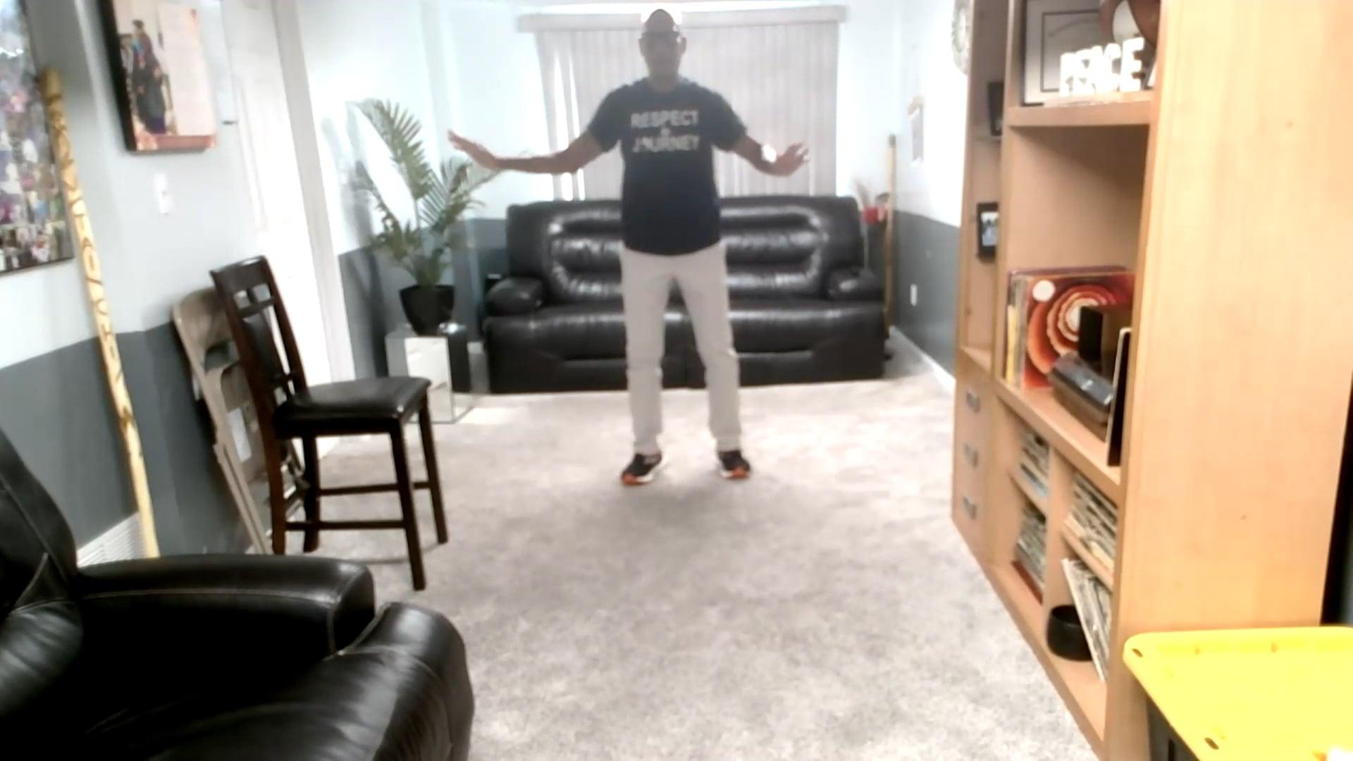 Ompractice Teacher Sharif Zyhier standing in tai chi pose